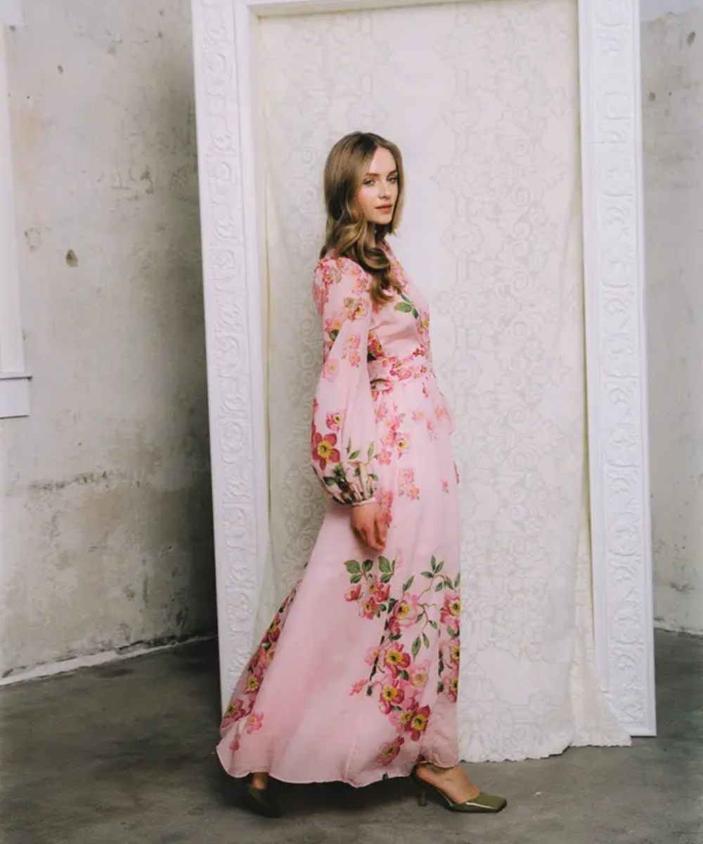 by TiMo Viscose V-neck Kjole Cherry Blossom