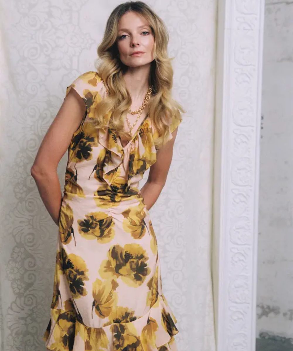by TiMo Viscose Ruffle Kjole Peony