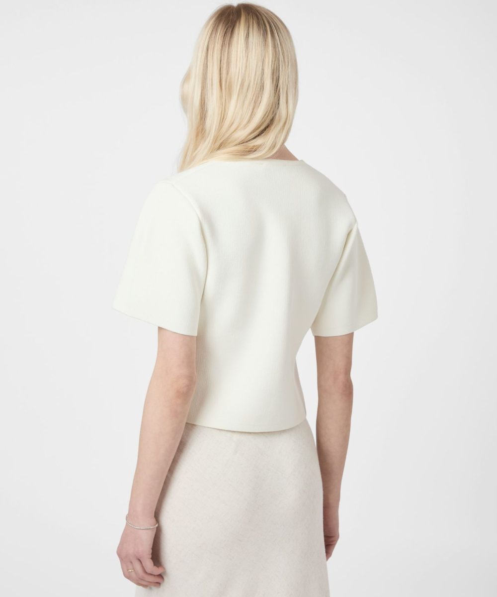 Neo Noir Setta Knit Blouse Off White - Bilde 3
