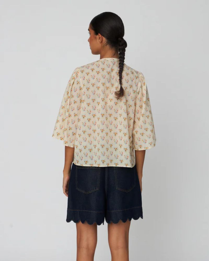 Stella Nova Delicate Printed Cotton Bluse Hearts - Bilde 2