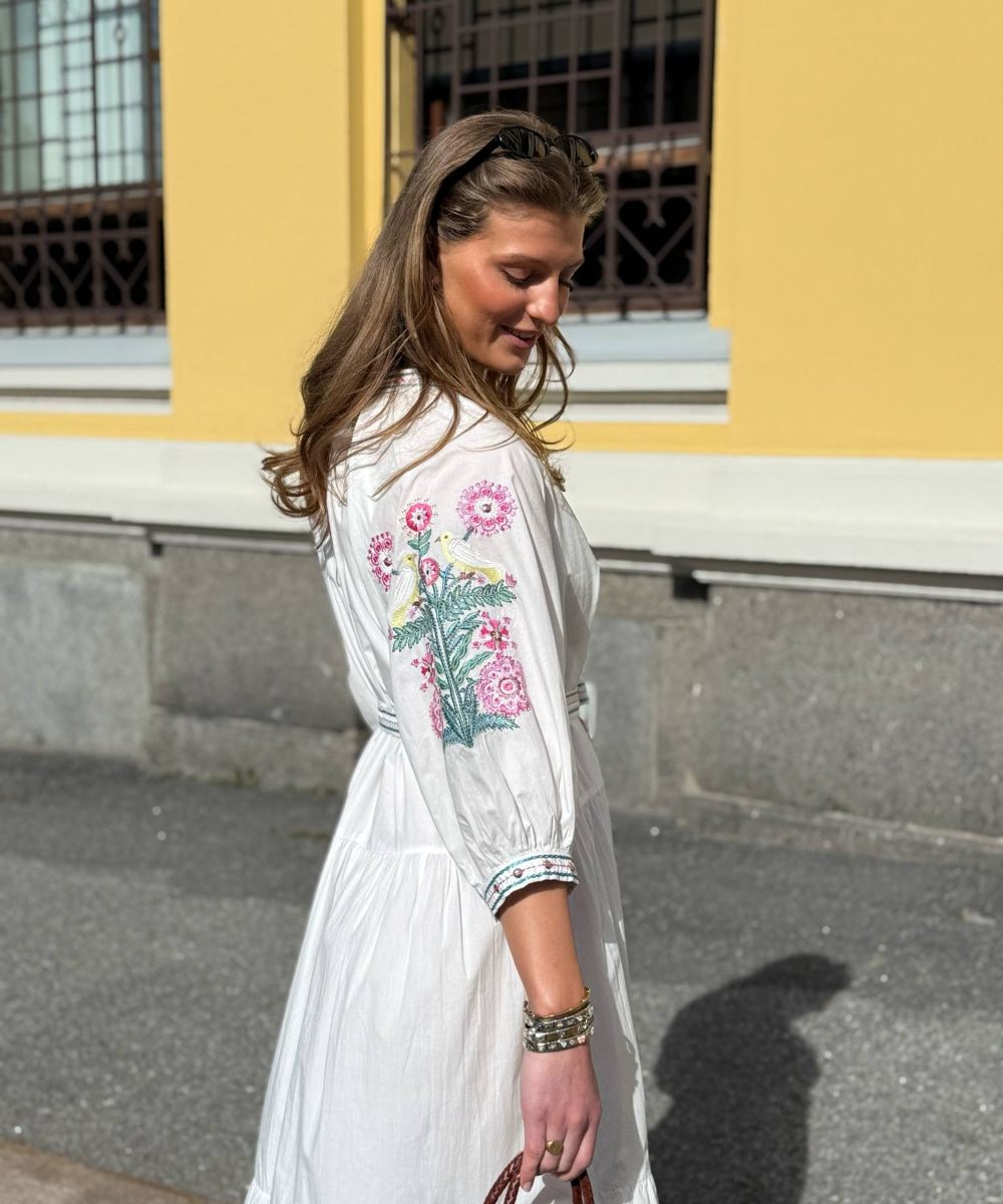 BRDR Tiara Kjole White - Bilde 5