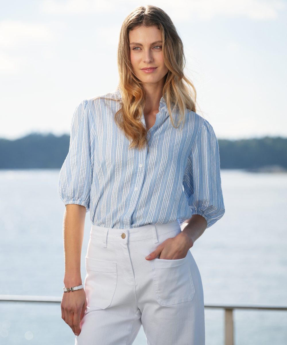 Ane Mone Seaside Bluse Striper Blå Hvit