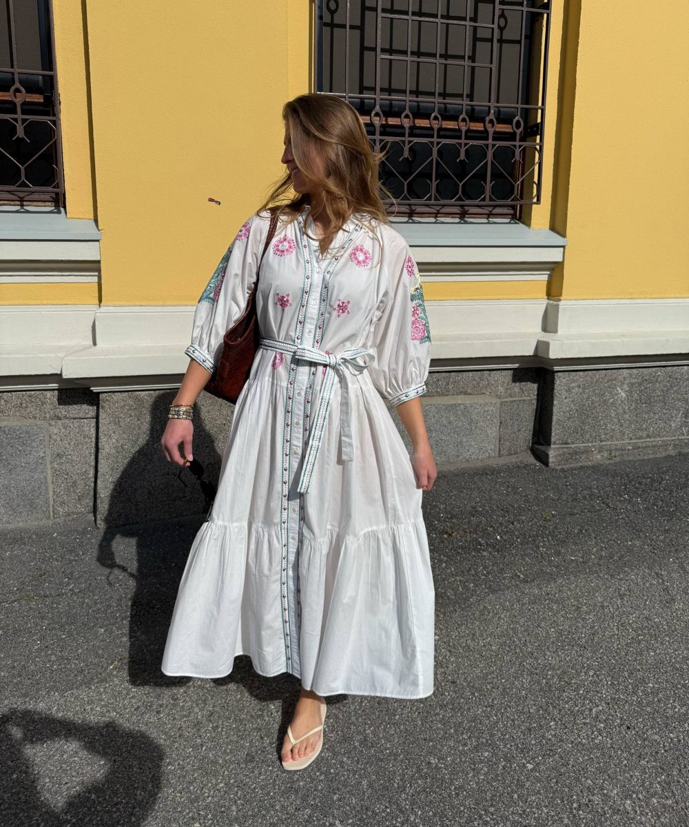BRDR Tiara Kjole White - Bilde 3
