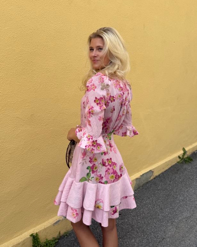 by TiMo Viscose Mini Kjole Cherry Blossom - Bilde 3