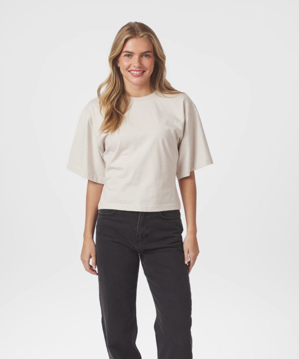 Neo Noir Asha Boxy T-skjorte Ivory