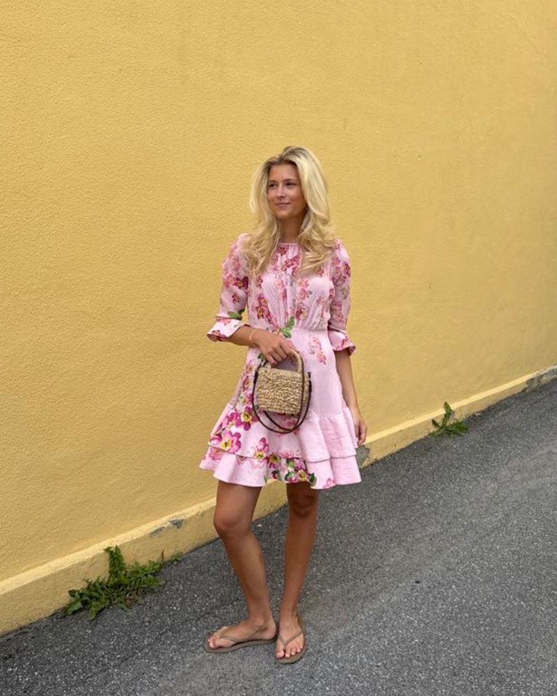 by TiMo Viscose Mini Kjole Cherry Blossom - Bilde 2
