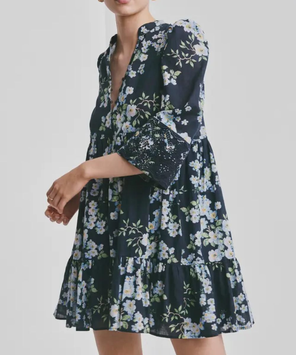 by TiMo Cotton Slub Tunic Kjole Cherry Blossom - Bilde 2