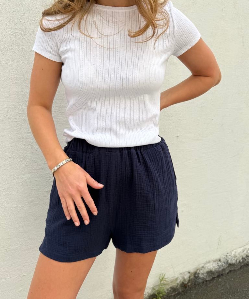 BY IDA Ida Shorts Mørkeblå