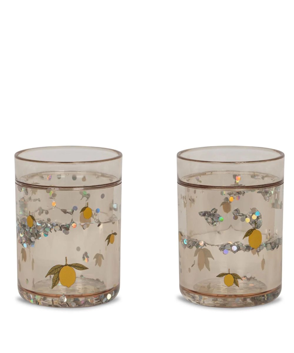 Konges Sløjd 2-pack Glitter Cups Lemon