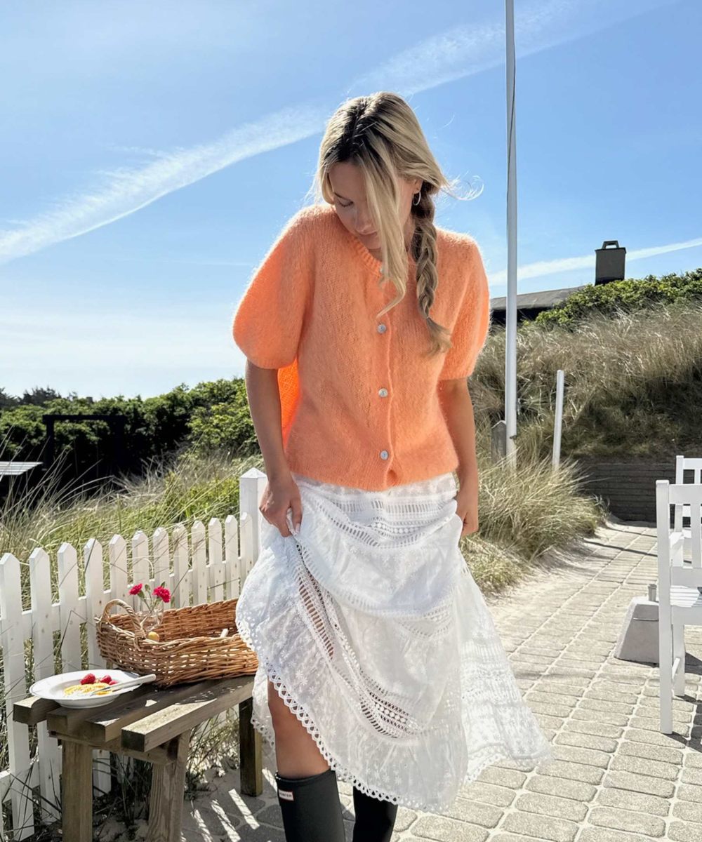 BYIC Ida Cardigan Kortermet Oransje