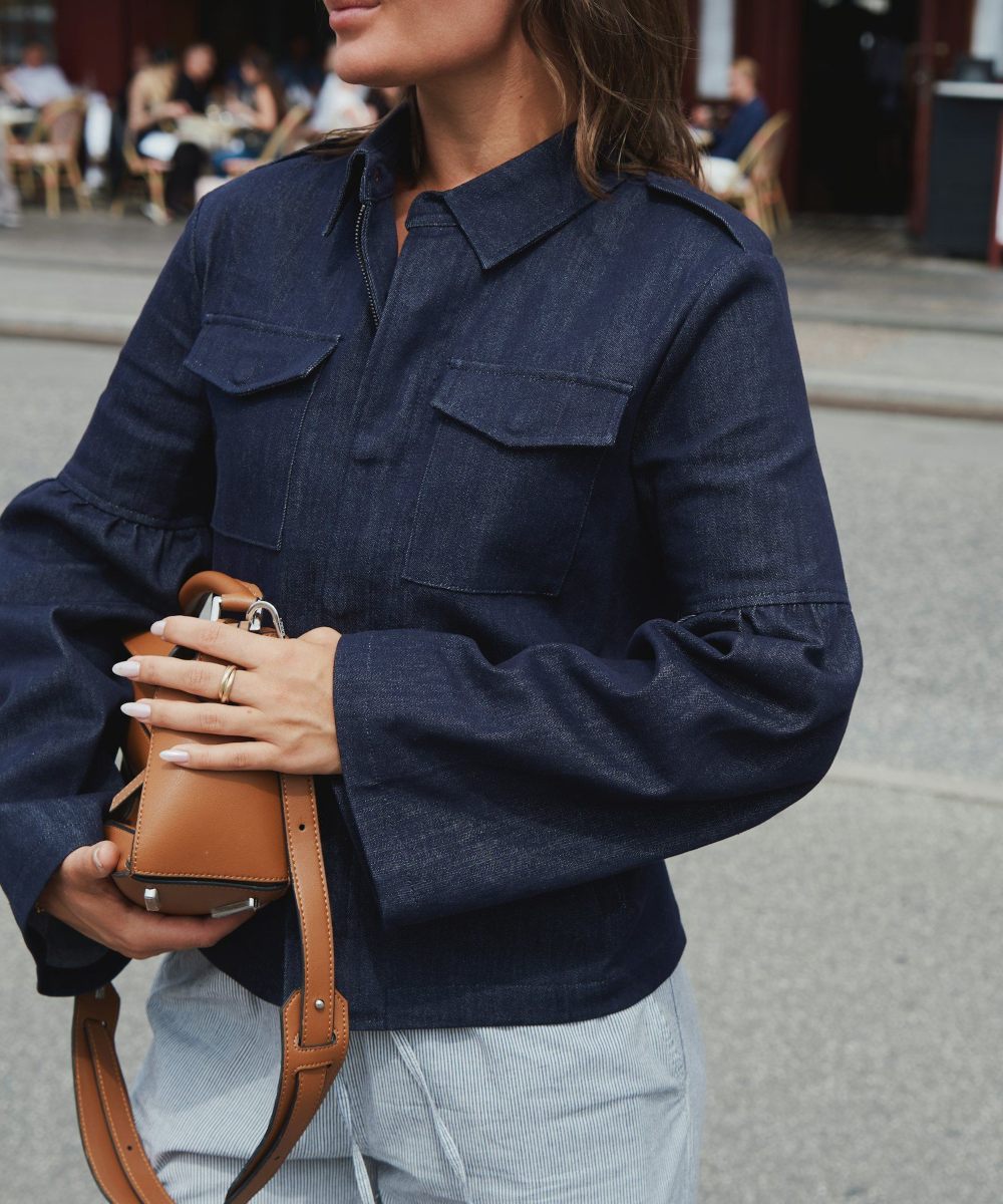 Neo Noir Jaynor Denim Jakke Mørk Blå