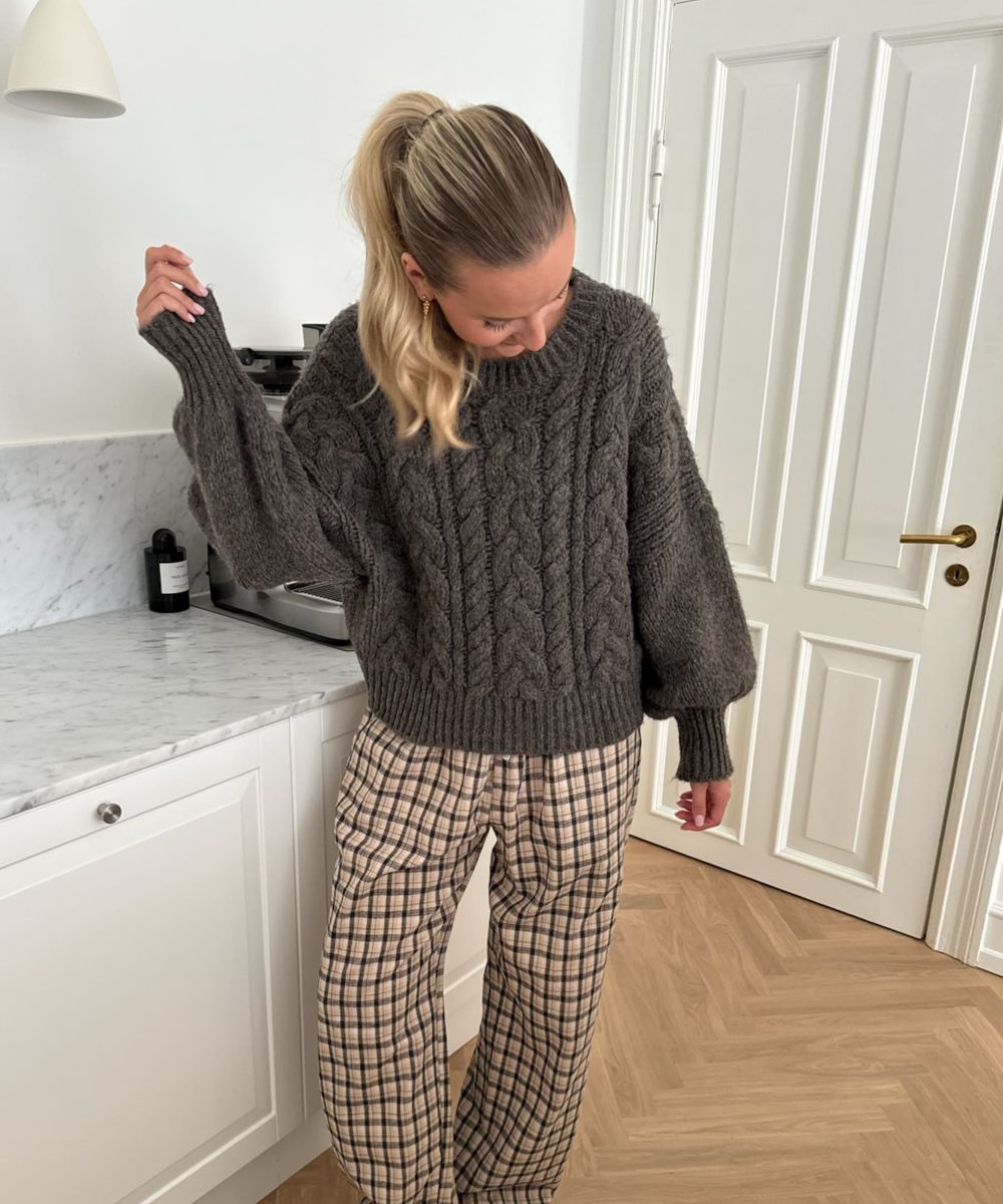 BYIC Nora Genser Flettet Brun