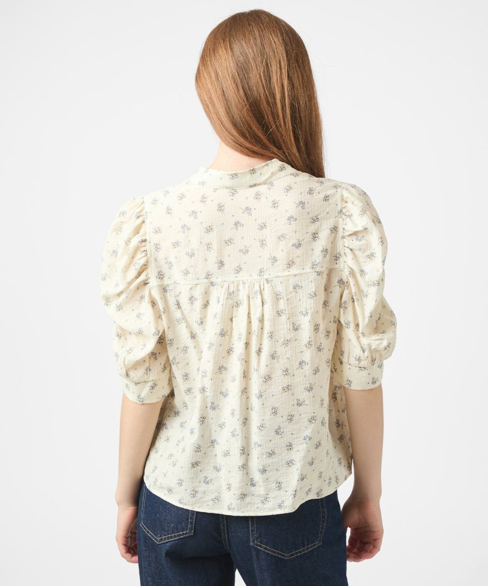Neo Noir Roella Soft Fleur Bluse Krem - Bilde 2
