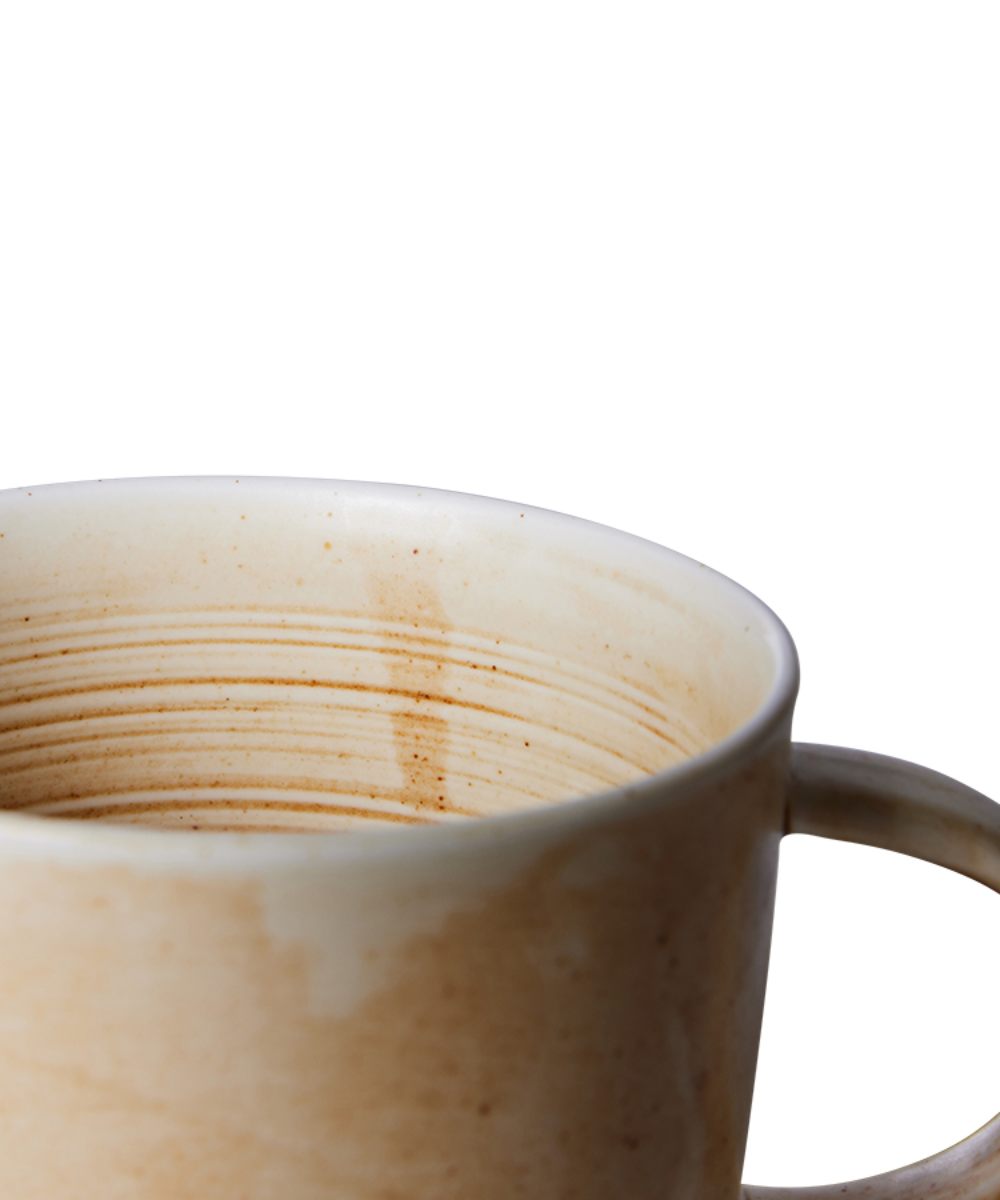 HK Living Chef Ceramics Kopp Rustic Cream Brown - Bilde 2