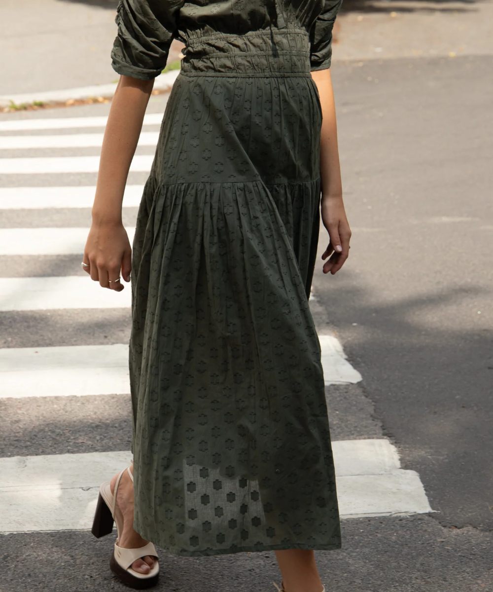 MISSMAYA Madison Kjole Forest Green - Bilde 2