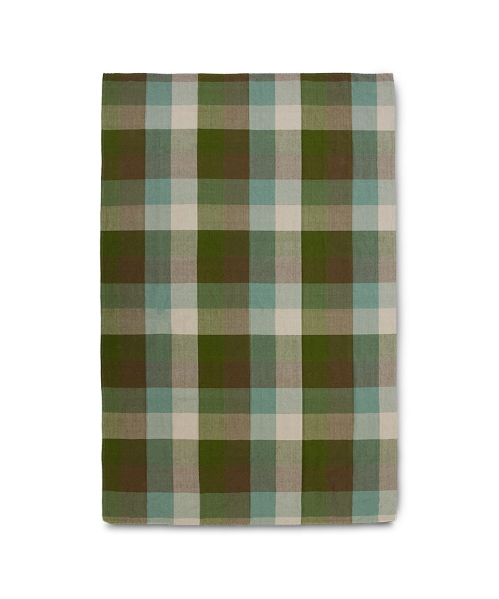 HK Living Vida Check Duk Mint Olive 140x220 - Bilde 4