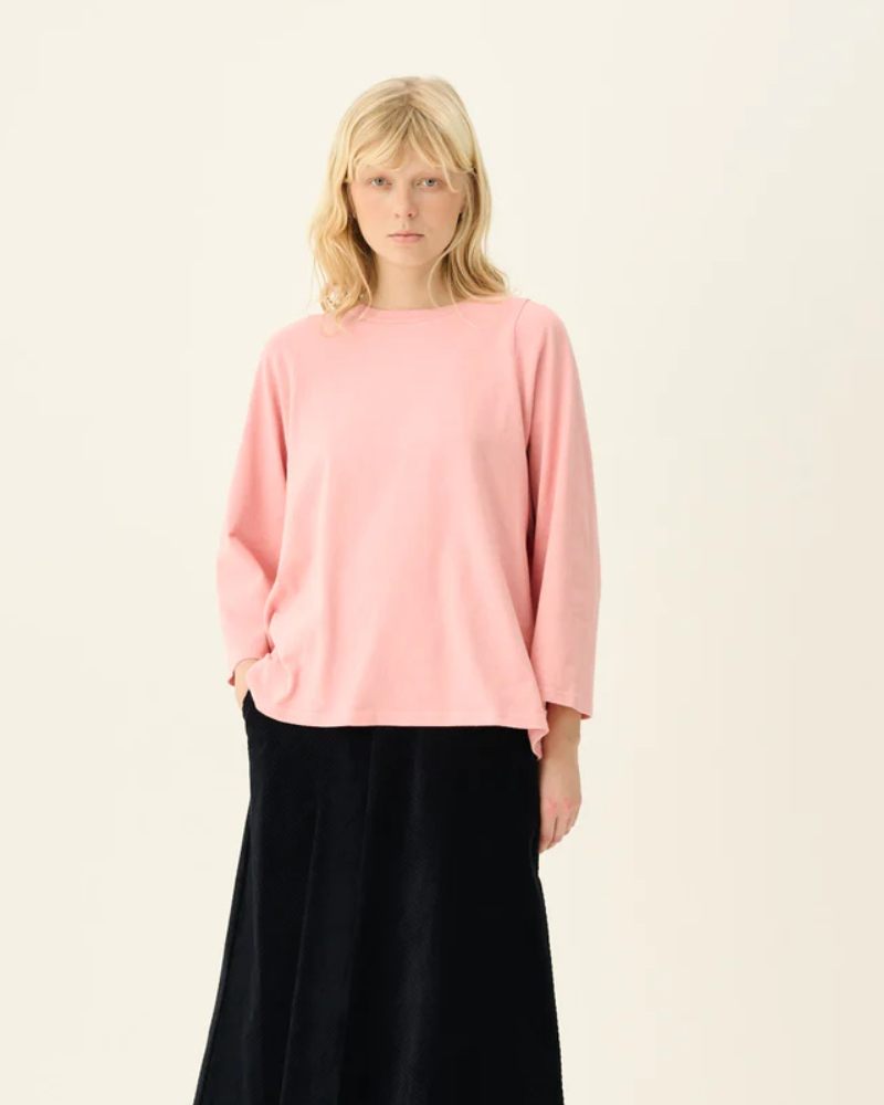 Rue de Tokyo Taia Garment Dyed Light Jersey Genser Powder Pink