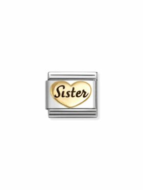 NOMINATION Familie Links Sister Hjerte Gull
