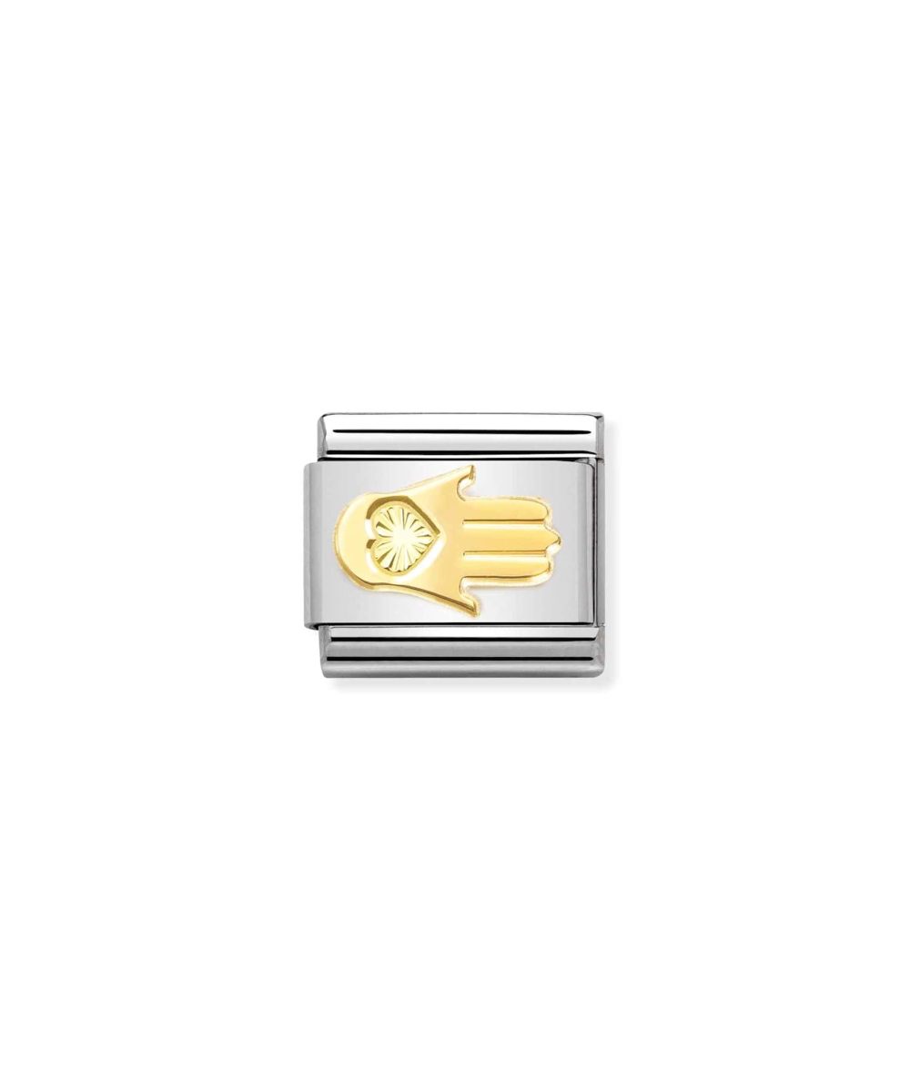 NOMINATION Symbol Links Hånd Diamant Gull