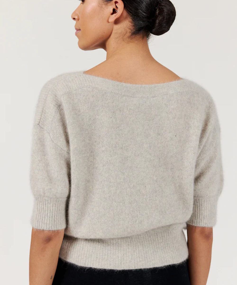 Six Ames Moi Knit Genser Grey Melange - Bilde 2