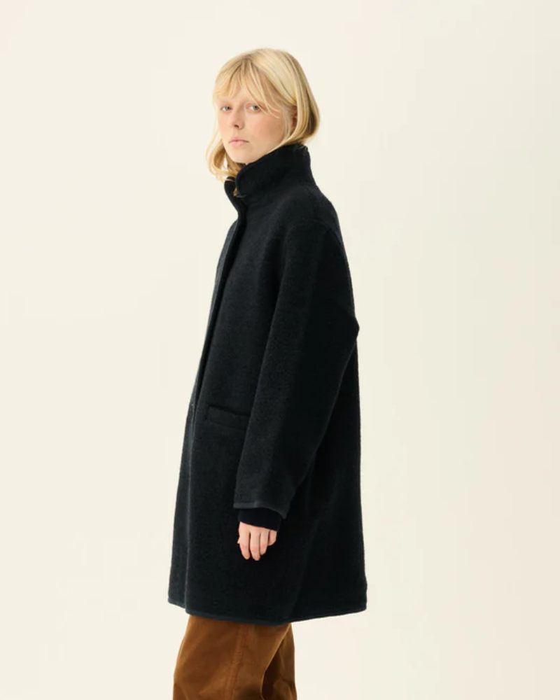 Rue De Tokyo Cedar Teddy Jakke Dark Navy - Bilde 2
