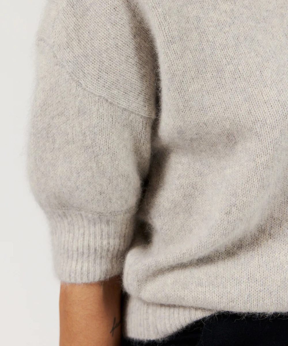 Six Ames Moi Knit Genser Grey Melange - Bilde 3