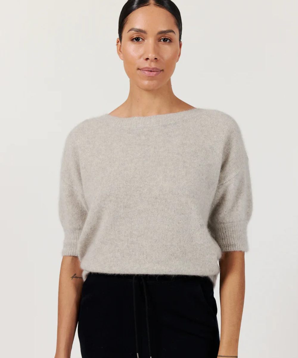 Six Ames Moi Knit Genser Grey Melange