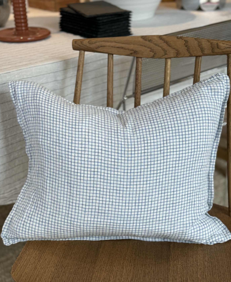 Linge Particulier Pute Sky Checks 35x45
