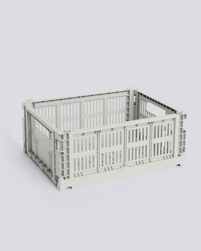 HAY Colour Crate M Stablekasse Grey