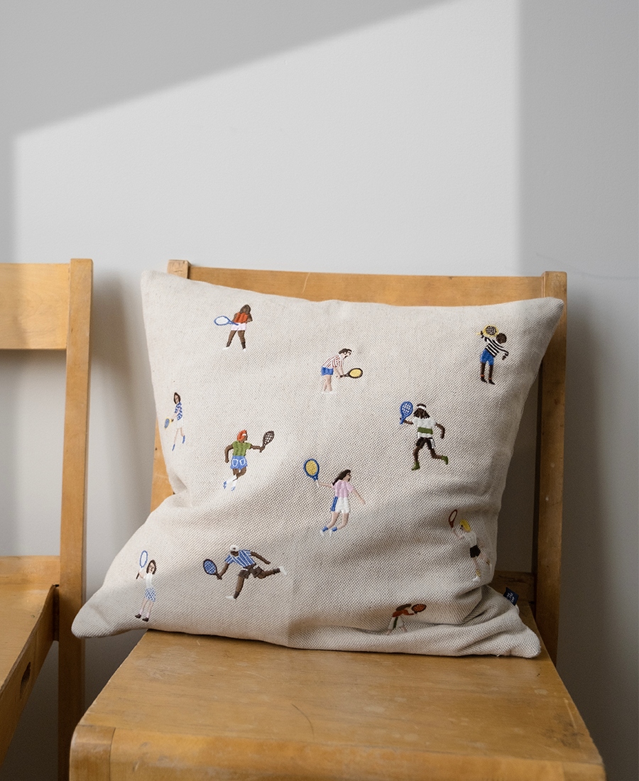 Fine Little Day Putetrekk Tennis Embroidered 48x48