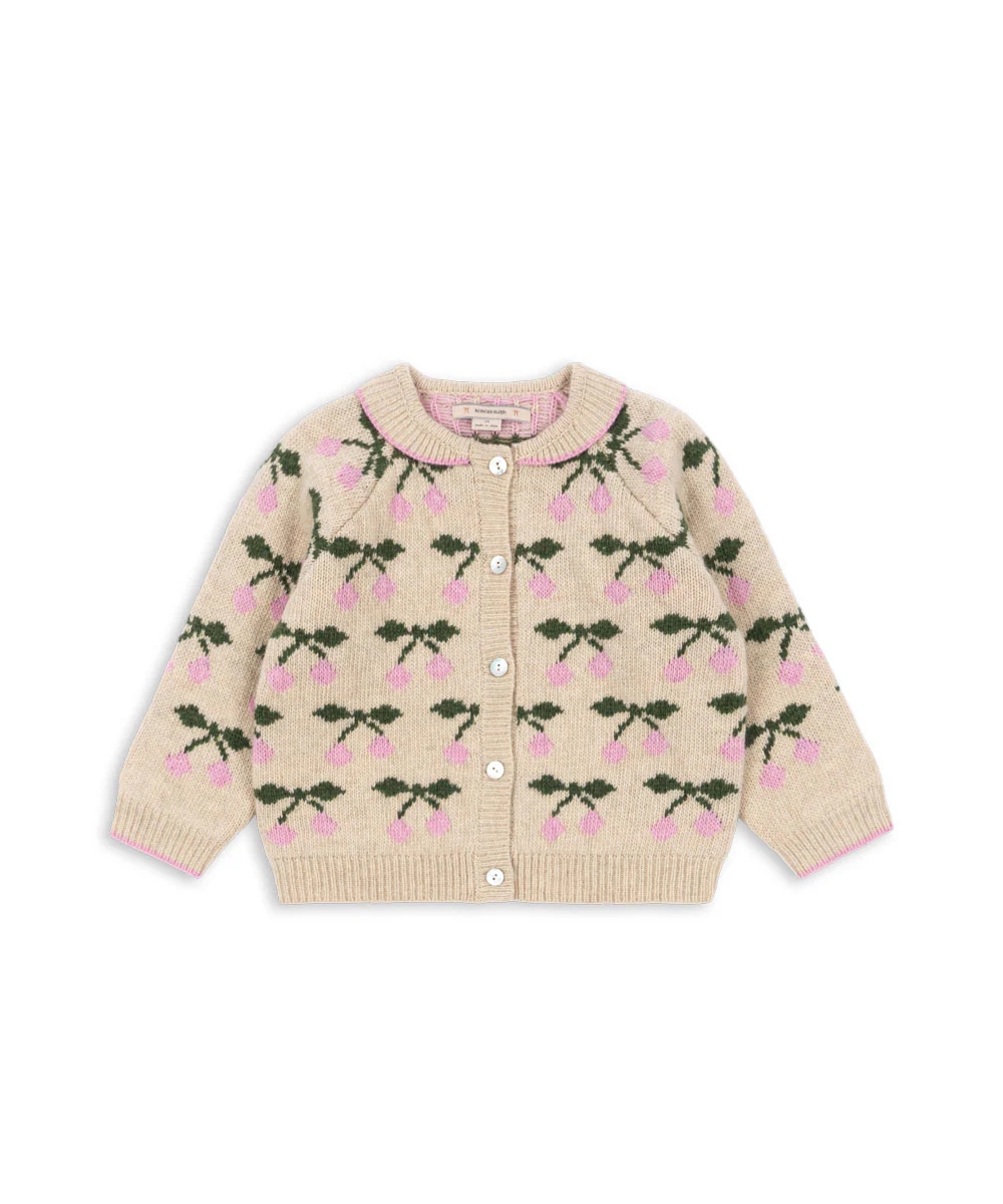 Konges Sløjd Belou Knit Collar Cardigan Cherry