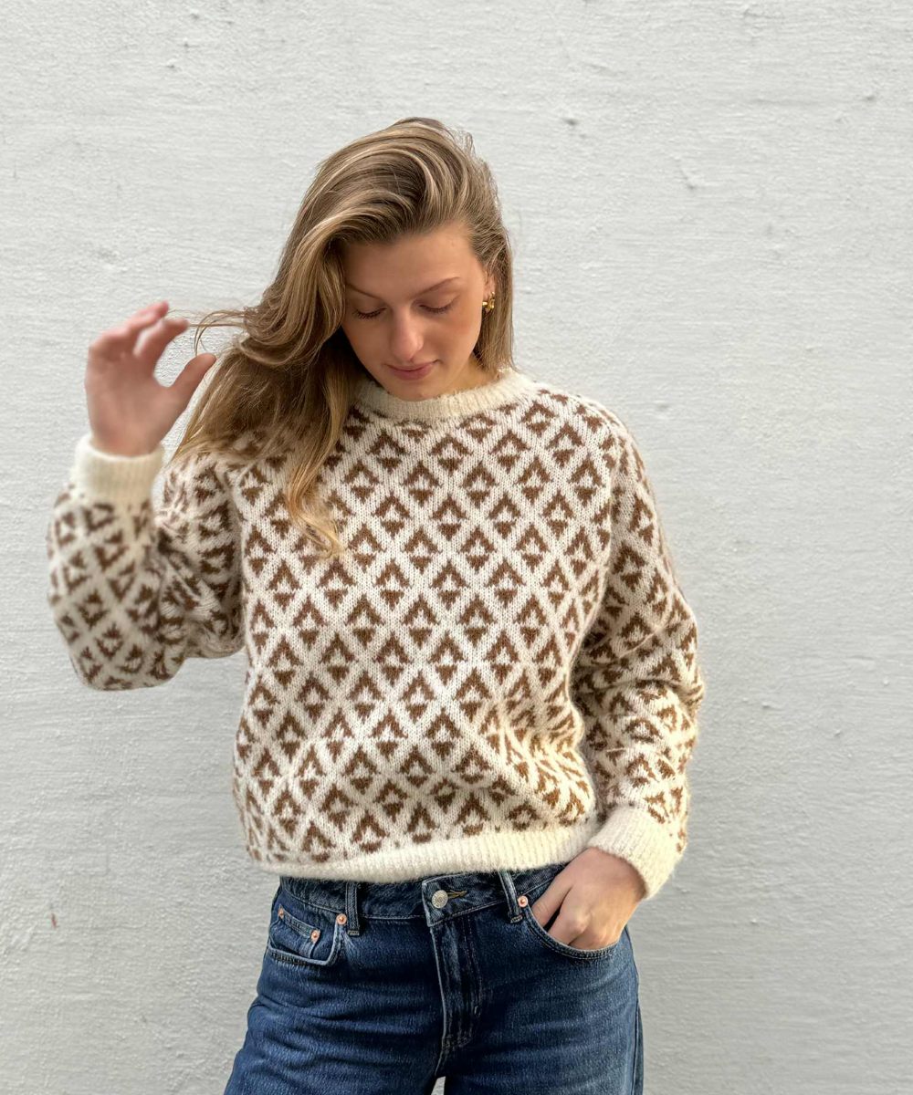 WOODLING Thea Knit Genser Ekornbrun