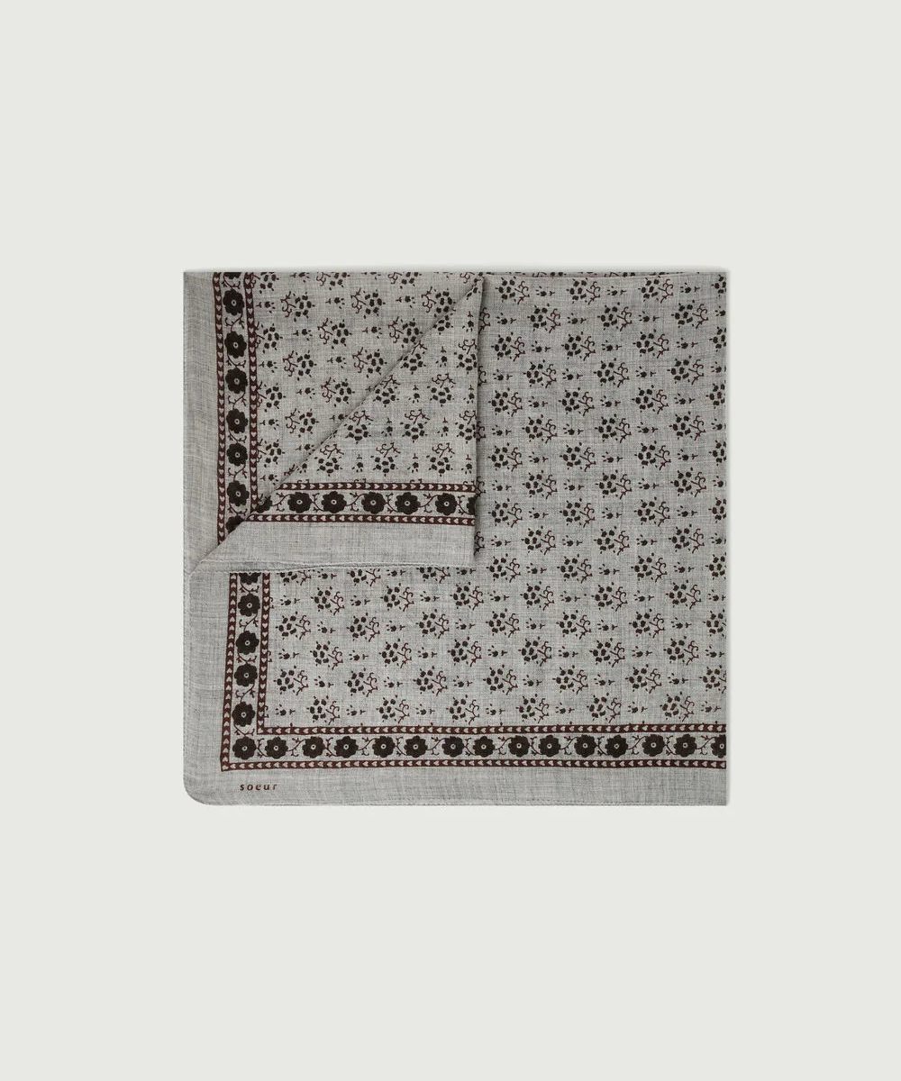 Soeur Foulard C Laine Ull Skjerf Lys Grå