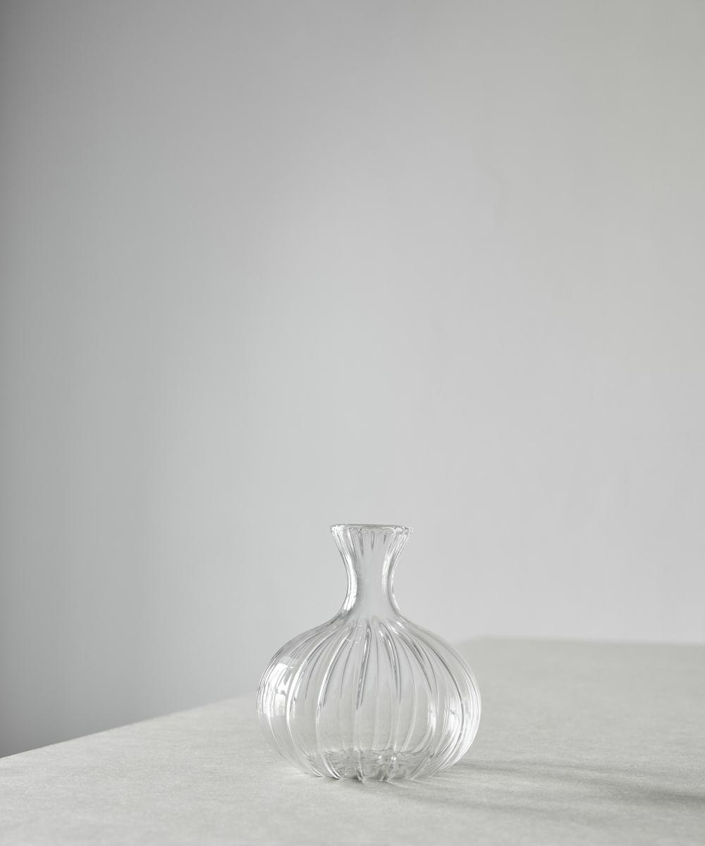 Tell Me More Como Ripple Vase Small Clear