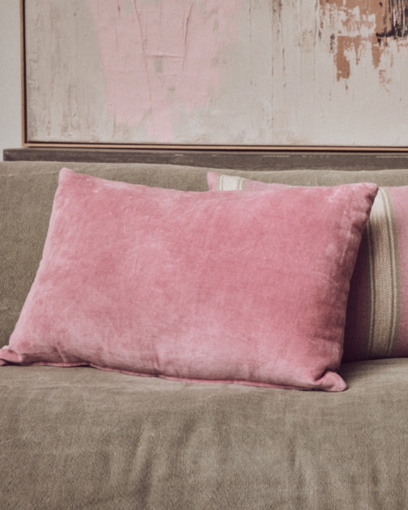 HK Living Velvet Pute Rosa 60x40