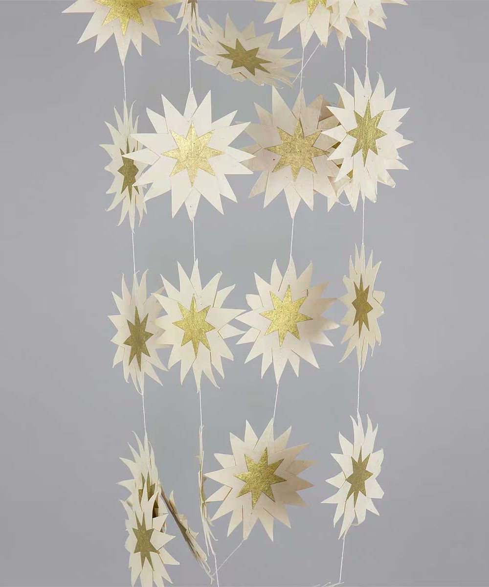 Afroart Falling Star Girlander Offwhite Gull