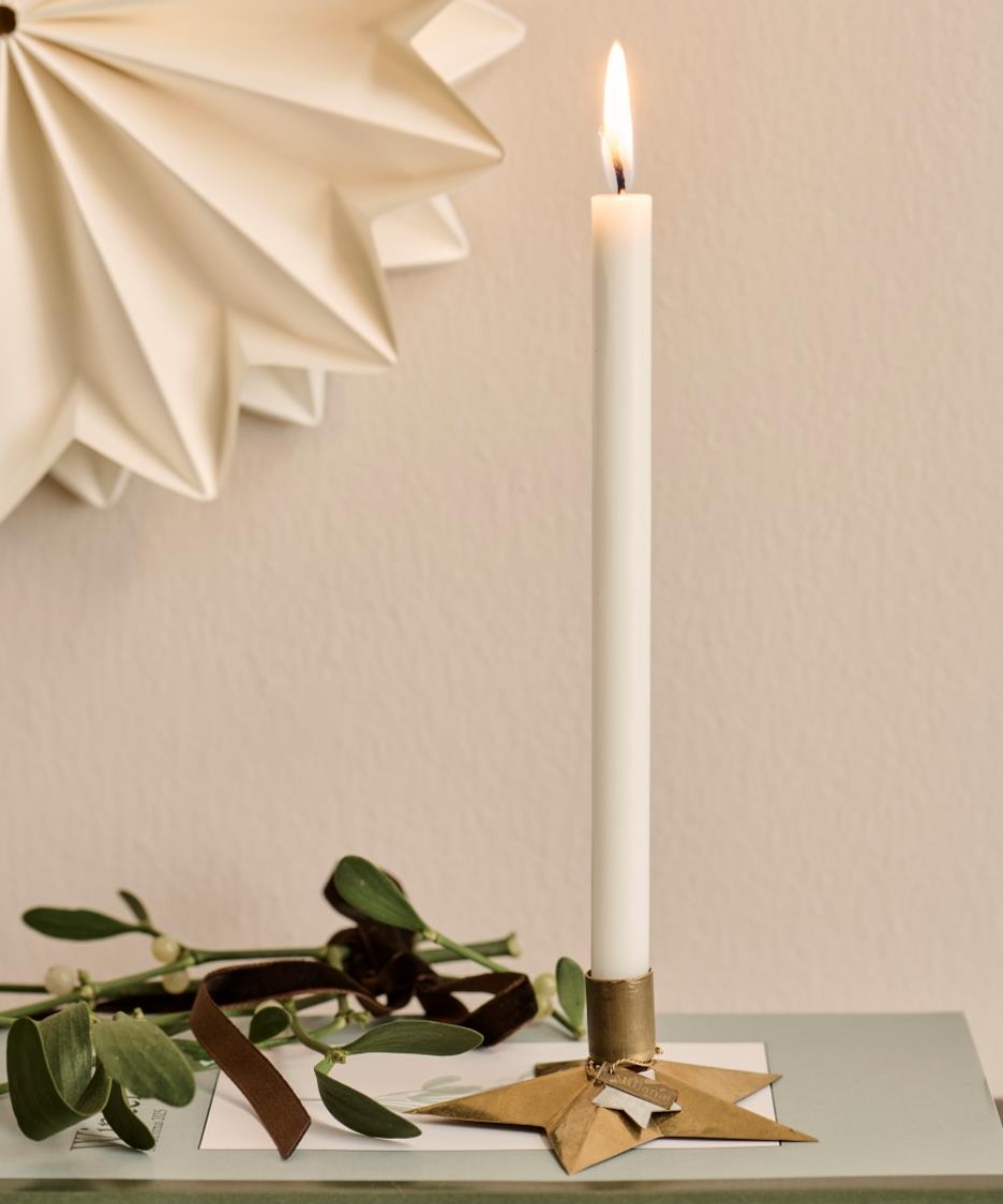 Ib Laursen Stjerne Lysestake Messing