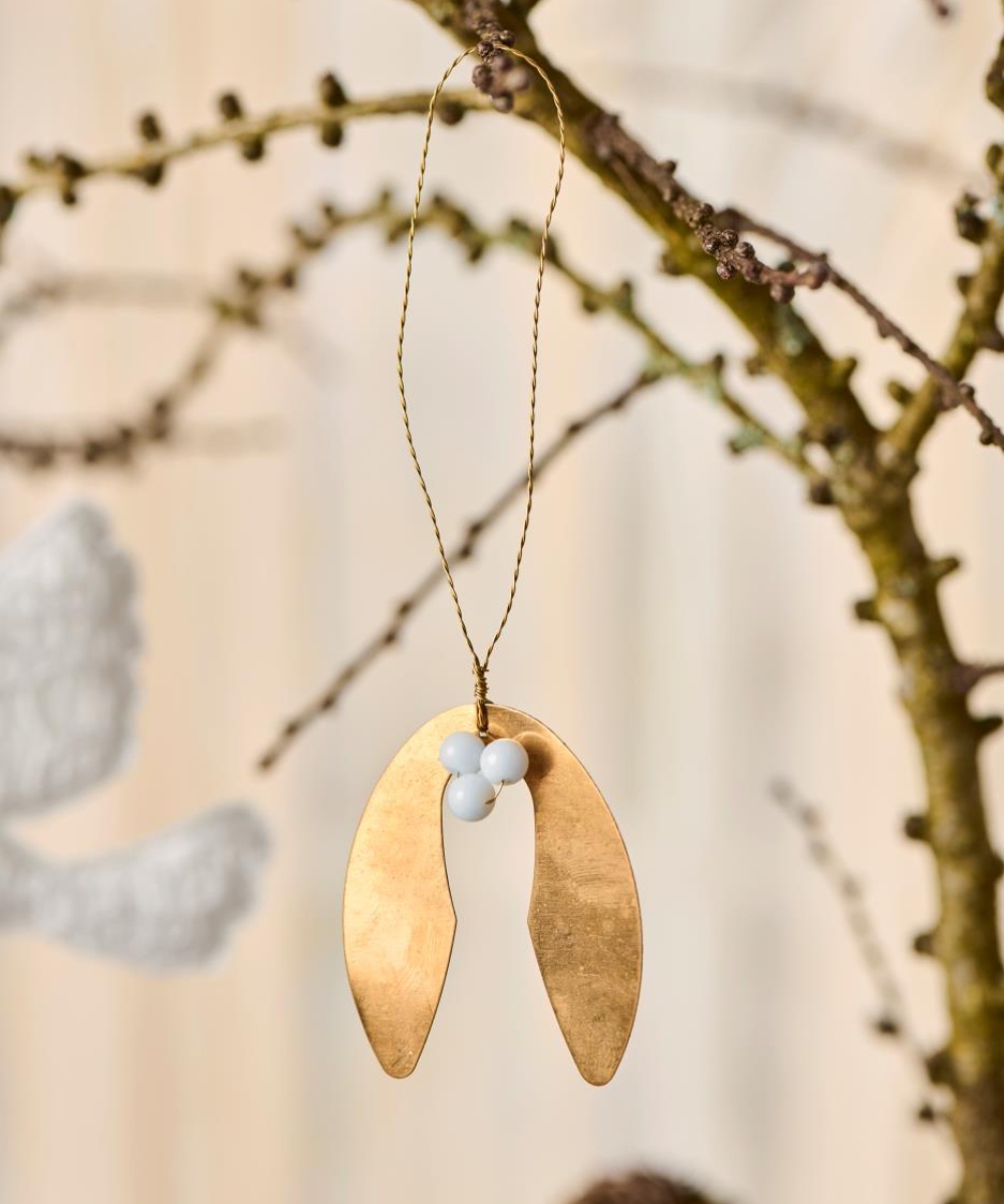 Ib Laursen julepynt Mistletoe Messing