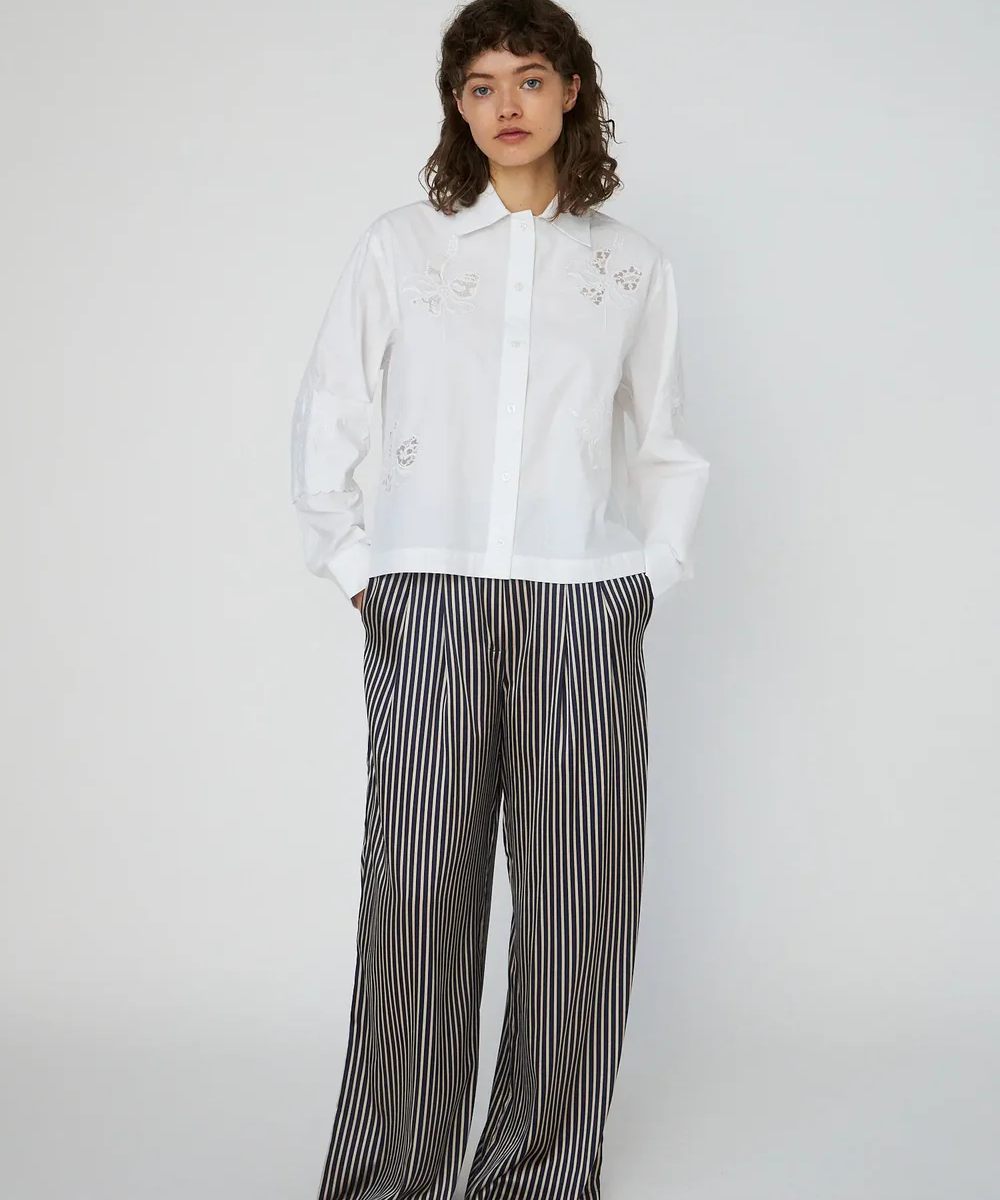 Stella Nova Embroidered Skjorte Hvit