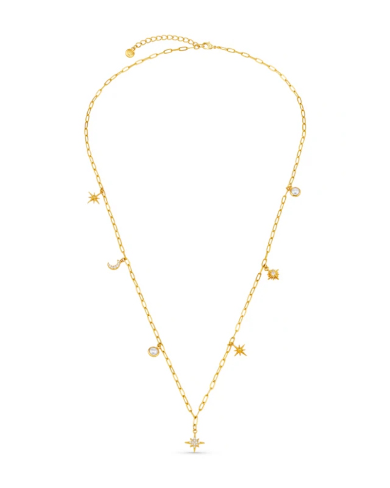 ORELIA Celestial Multi Charm Rope Halssmykke - Bilde 2