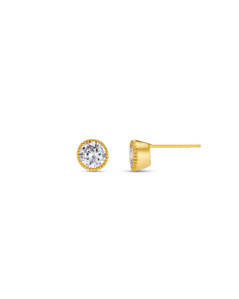 ORELIA Crystal Stud Øredobber - Bilde 2