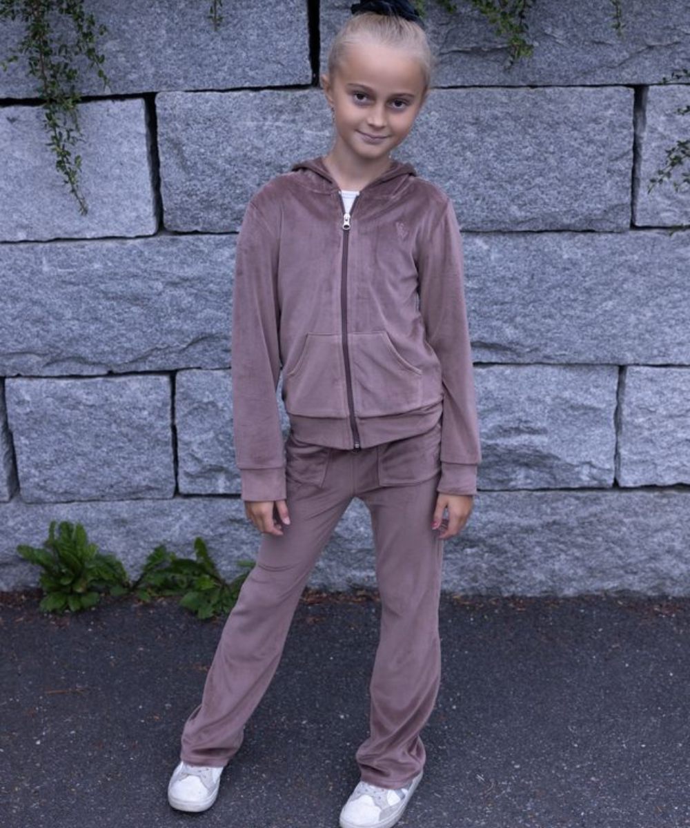 Vilje & Ve Hermine Velour Bukse Taupe