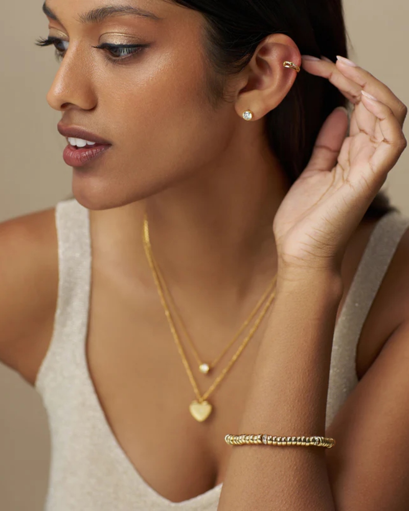 ORELIA Crystal Stud Øredobber