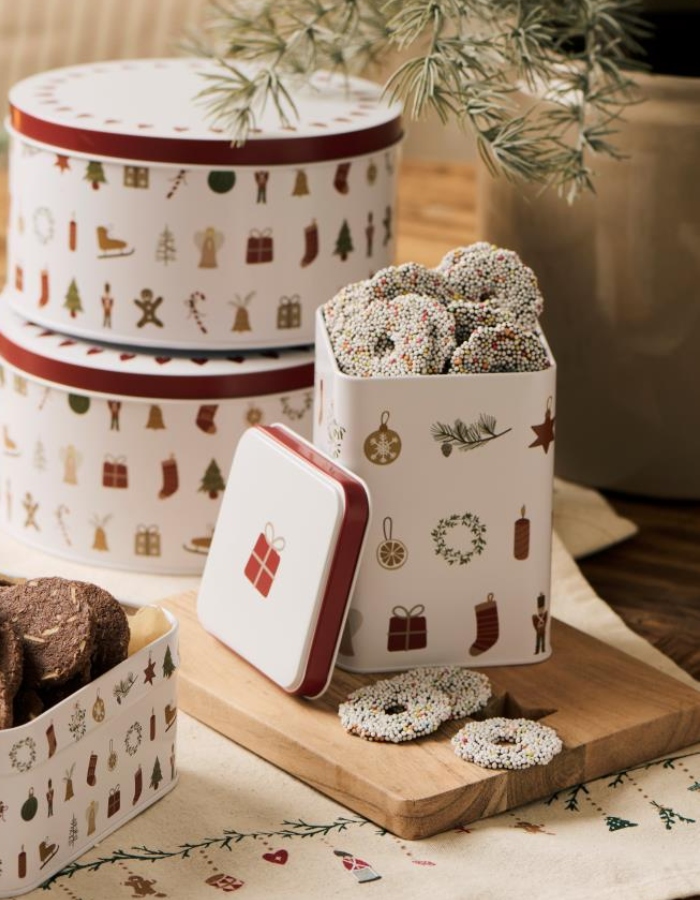 Ib Laursen Firkantet Kakeboks Julmotiv