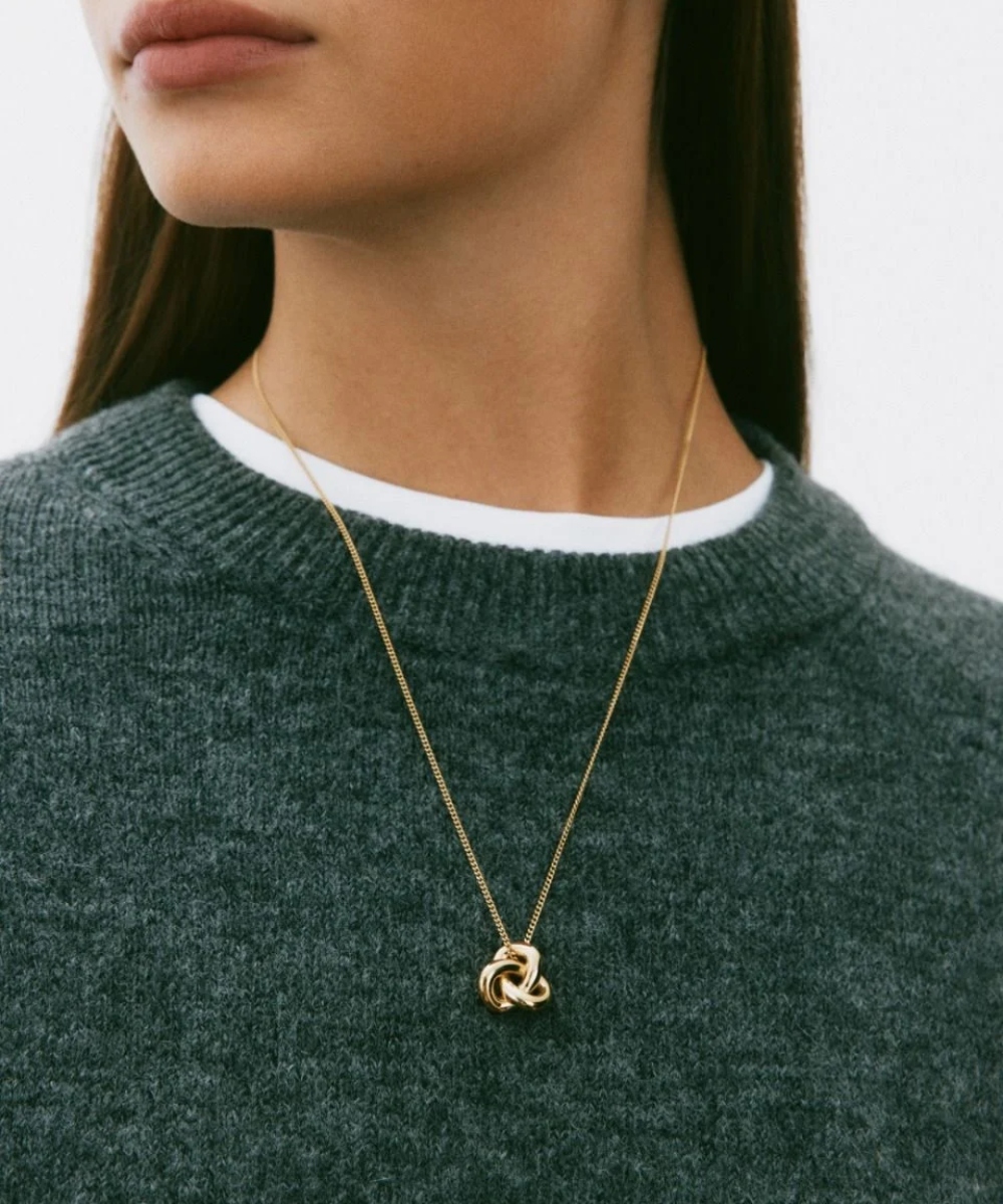 Edblad Infinity Knot Halssmykke Gull