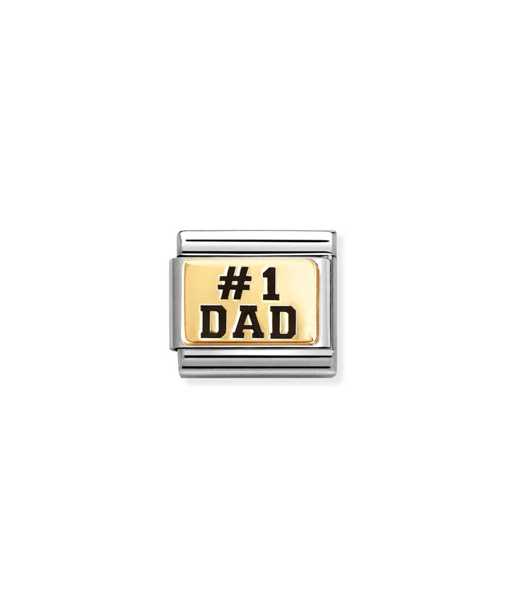 NOMINATION Familie Links #1 DAD Gull Svart Skrift