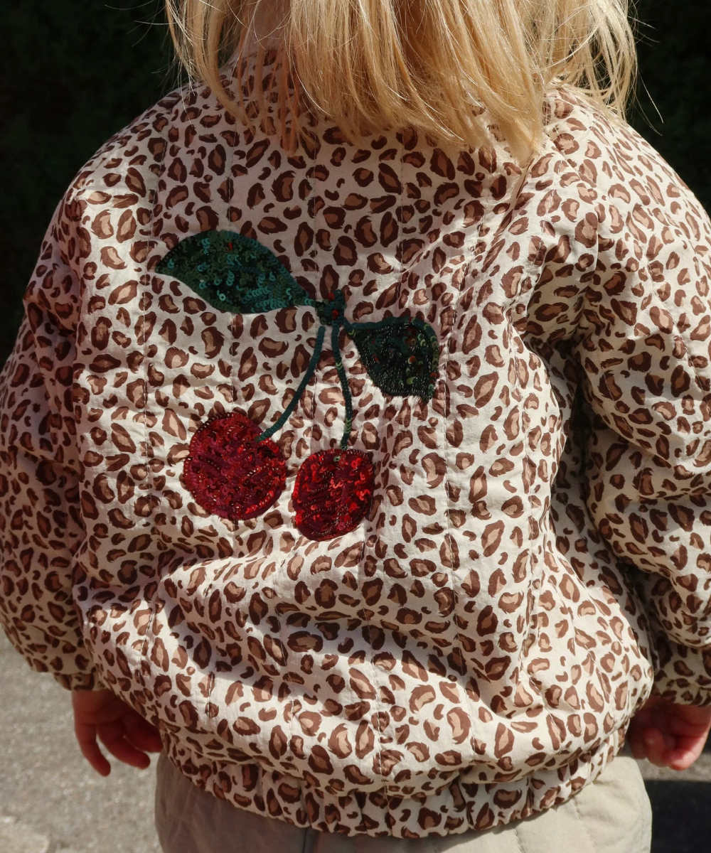 Konges Sløjd Juno Printed Sequin Bomber Jakke Leopard