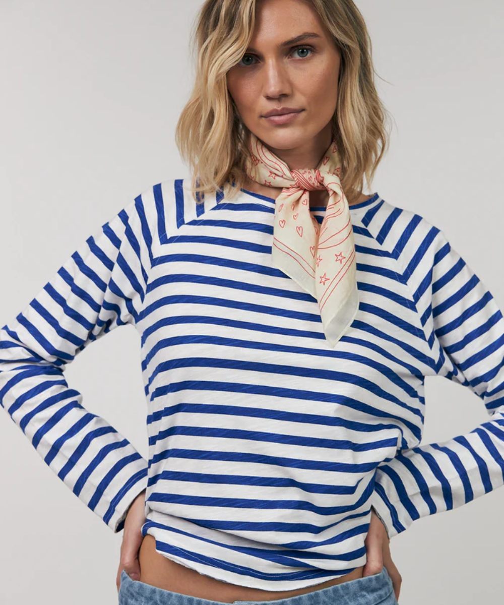 Lollys Laundry Liva LL T-skjorte Blue