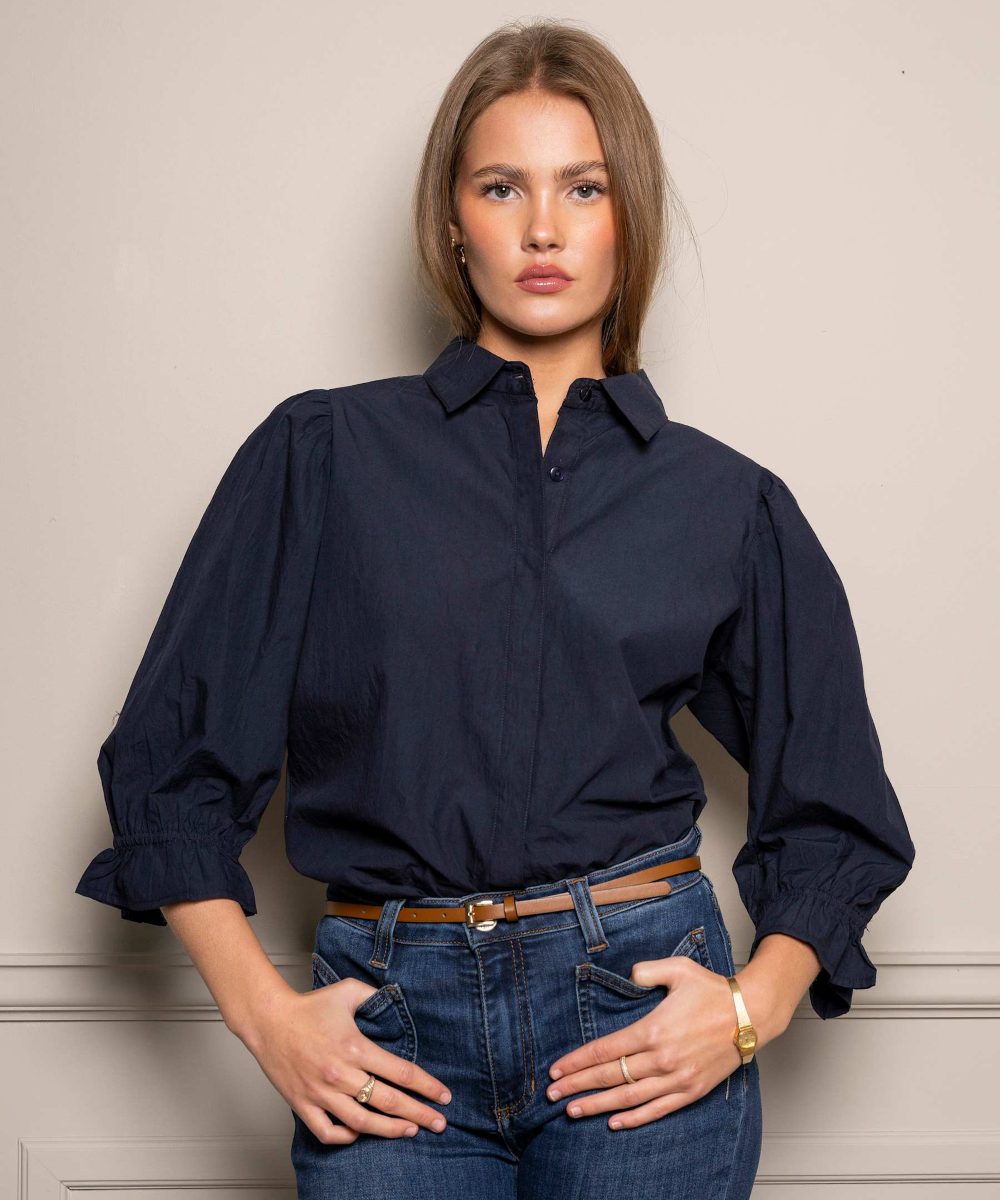 MISSMAYA Amy Bluse Navy