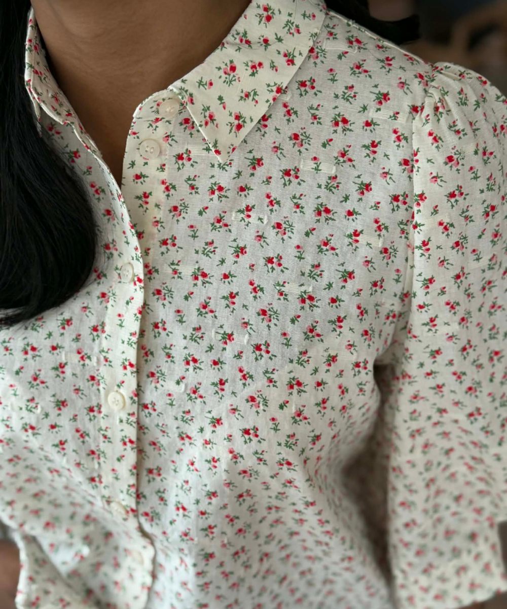 Lollys Laundry Bono Bluse Flower Red - Bilde 3